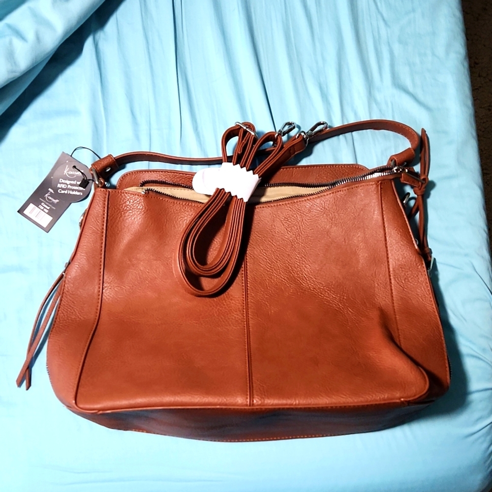 Brand new, large purse, vegan